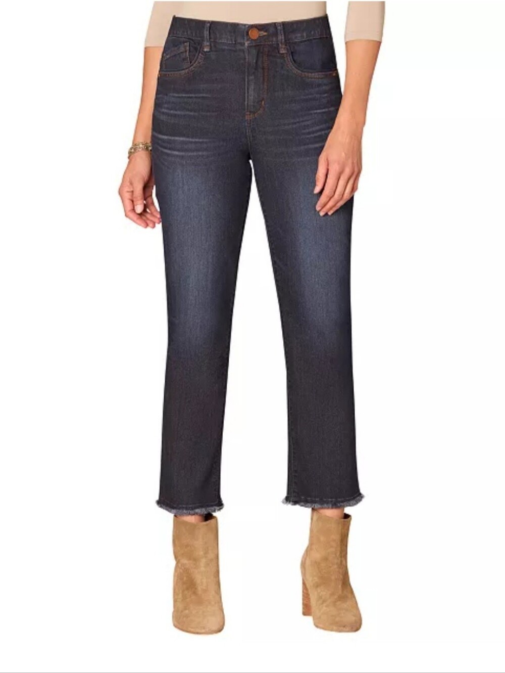​NWT Democracy Women's Ab Technology High Rise Slim Straight Jeans Sz 2